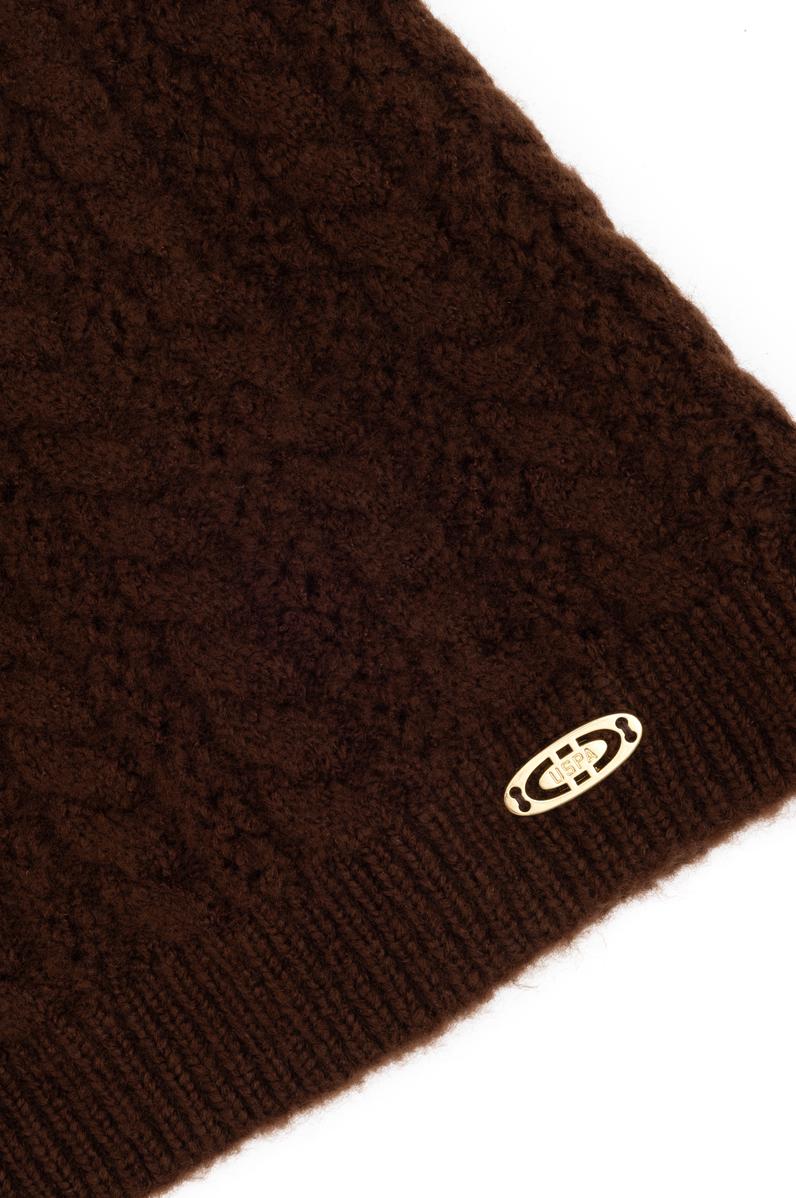 Kadın Koyu Kahverengi Bere