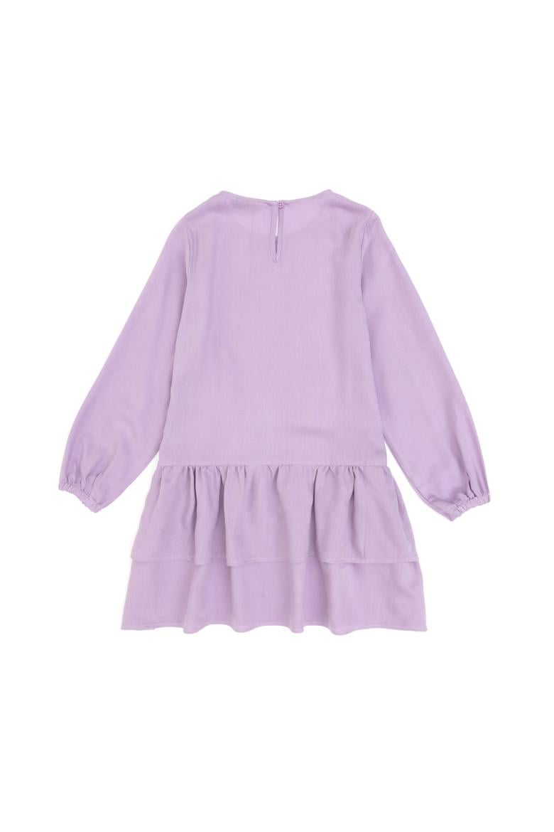 Kız Çocuk Lila Dokuma Elbise - 50314341001
