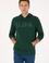 Erkek Kapüşonlu Koyu Yeşil Basic Sweatshirt