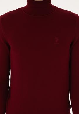 Erkek Bordo Basic Kazak - 50307760059