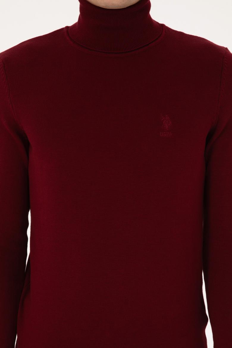 Erkek Bordo Basic Kazak - 50307760059