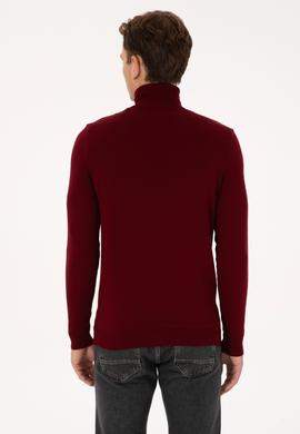 Erkek Bordo Basic Kazak - 50307760059