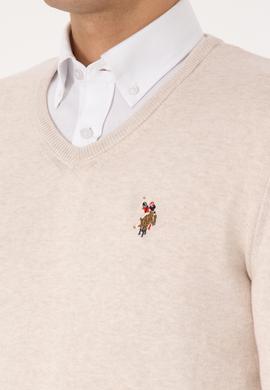 Erkek Krem Melanj Basic Kazak - 50307778006