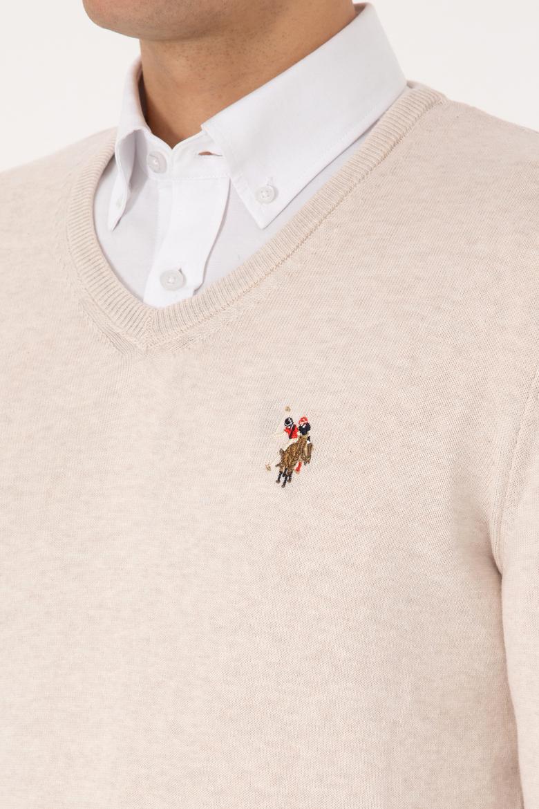 Erkek Krem Melanj Basic Kazak - 50307778006