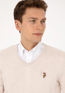 Erkek Krem Melanj Basic Kazak - 50307778006