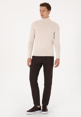 Erkek Kahverengi Kanvas Pantolon - 50311987191