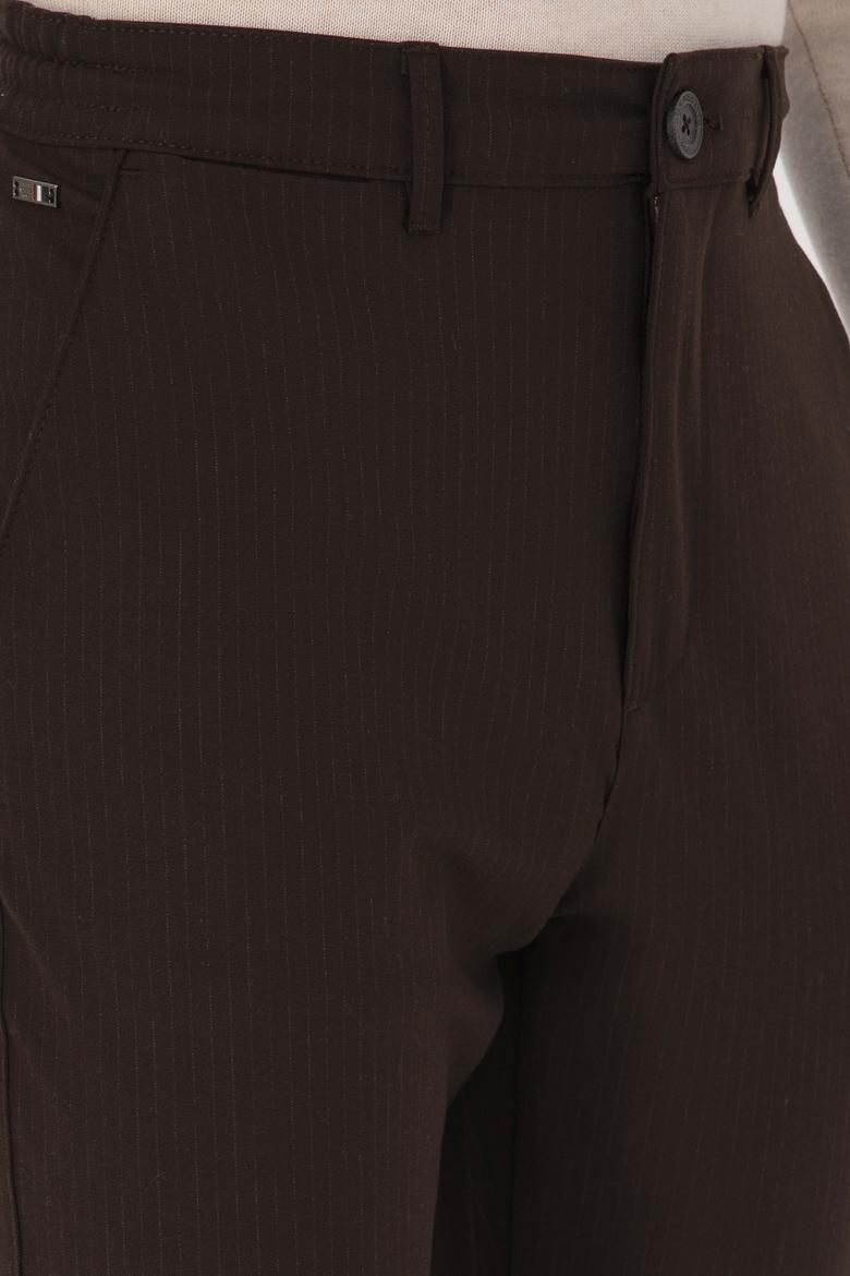 Erkek Kahverengi Kanvas Pantolon - 50311987191