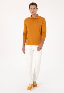 Erkek Hardal Basic Sweatshirt - 50307688179