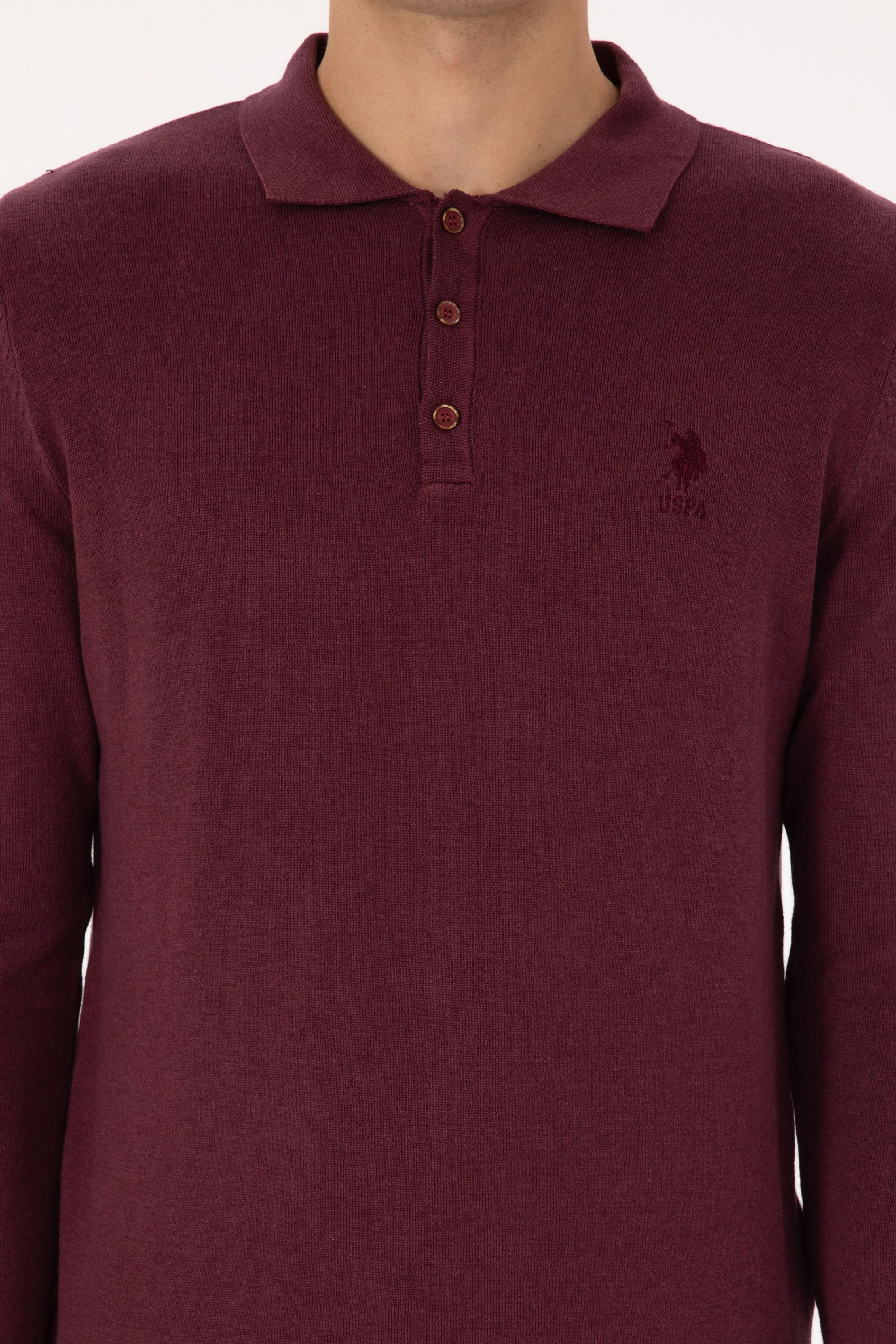 Erkek Bordo Basic Kazak - 50307799041