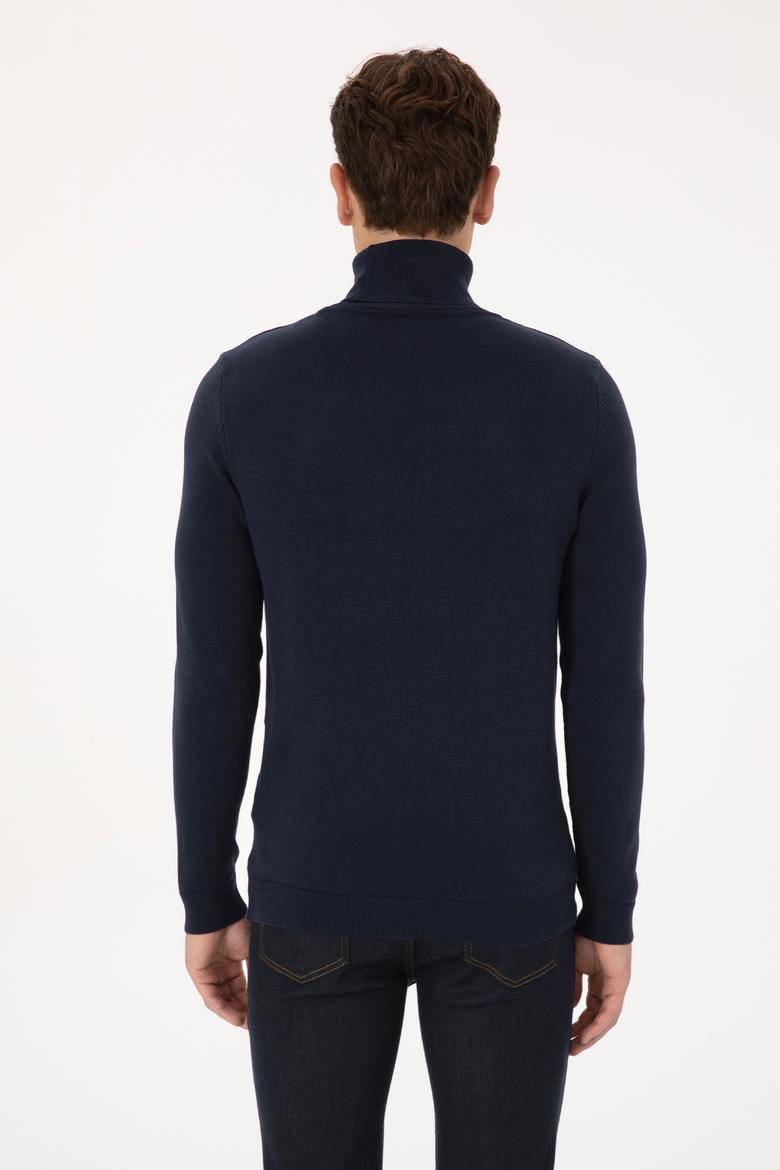 Erkek Lacivert Basic Kazak - 50307760044