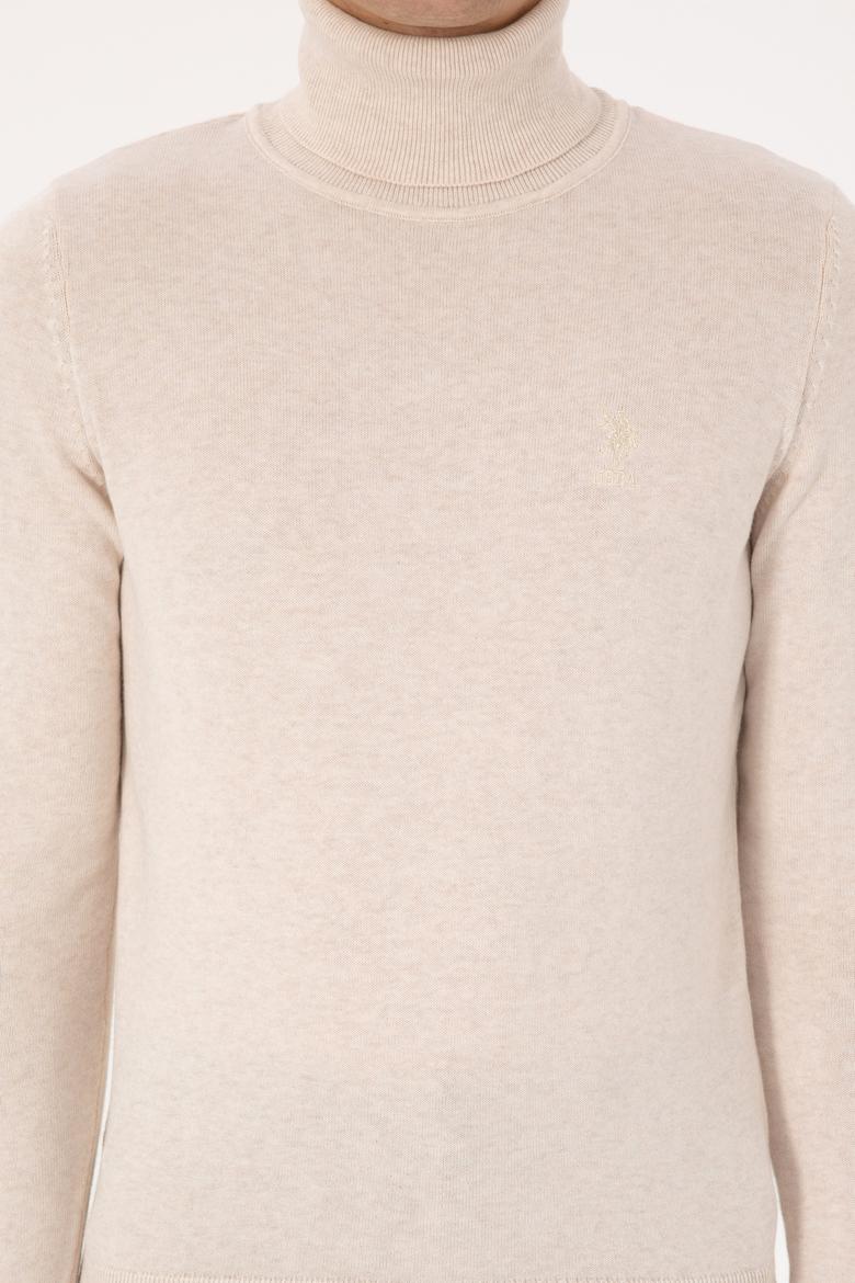 Erkek Krem Melanj Basic Kazak - 50307760068