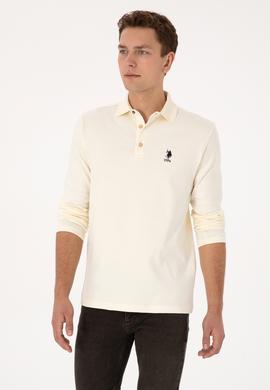 Erkek Krem Basic Sweatshirt - 50307692058