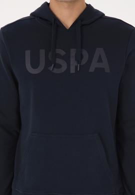 Erkek Slim Fit Kapüşonlu Lacivert Basic Sweatshirt - 50307695039