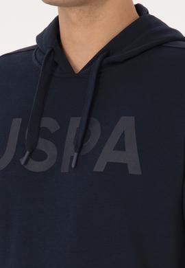 Erkek Slim Fit Kapüşonlu Lacivert Basic Sweatshirt - 50307695039