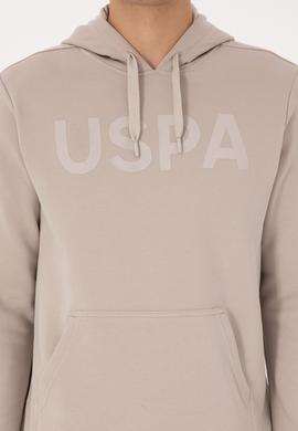 Erkek Slim Fit Kapüşonlu Taş Basic Sweatshirt - 50307695066