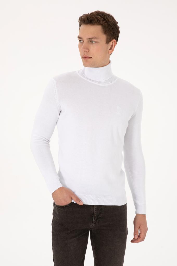 Erkek Beyaz Basic Kazak