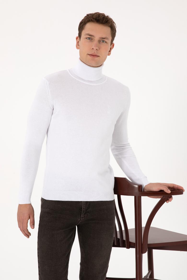 Erkek Beyaz Basic Kazak - 50307760005