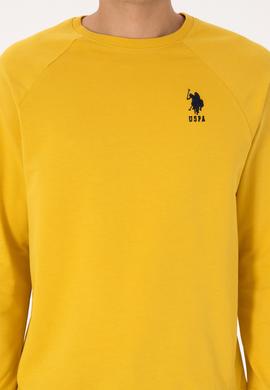 Erkek Sarı Basic Sweatshirt - 50308103084