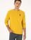 Erkek Sarı Basic Sweatshirt