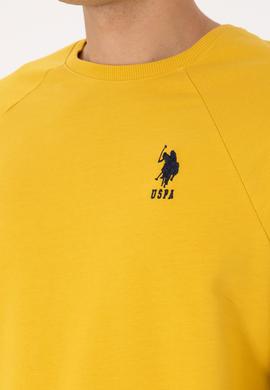 Erkek Sarı Basic Sweatshirt - 50308103084