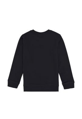 Erkek Çocuk Siyah Bisiklet Yaka Basic Sweatshirt - 50313979075