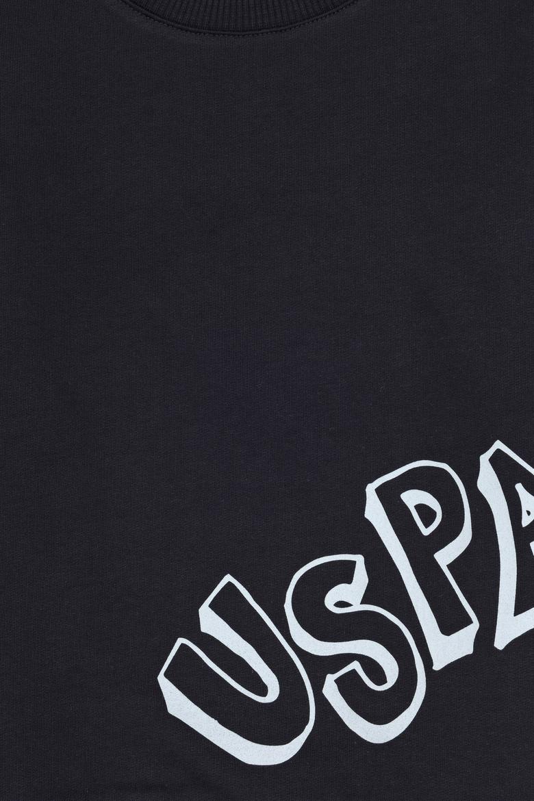 Erkek Çocuk Siyah Bisiklet Yaka Basic Sweatshirt - 50313979075