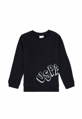 Erkek Çocuk Siyah Bisiklet Yaka Basic Sweatshirt - 50313979075