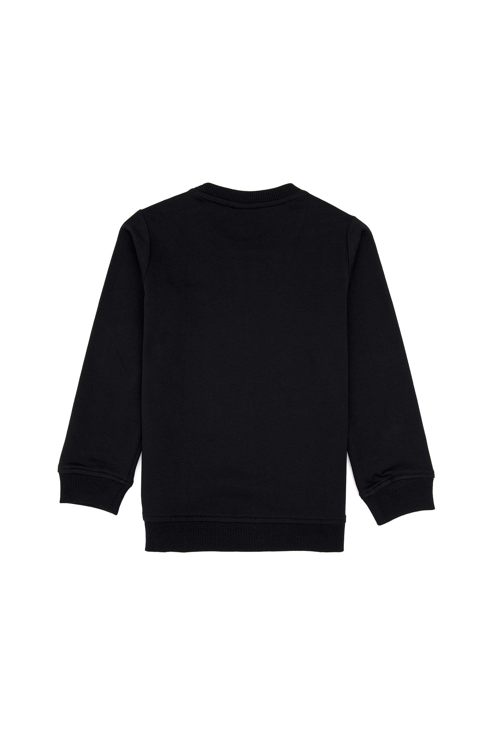 Erkek Çocuk Siyah Bisiklet Yaka Basic Sweatshirt - Image 4