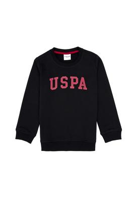 Erkek Çocuk Siyah Bisiklet Yaka Basic Sweatshirt - 50313830013