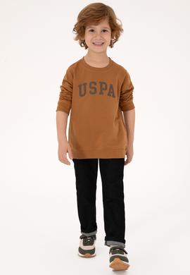 Erkek Çocuk Camel Basic Bisiklet Yaka Sweatshirt - 50313830209