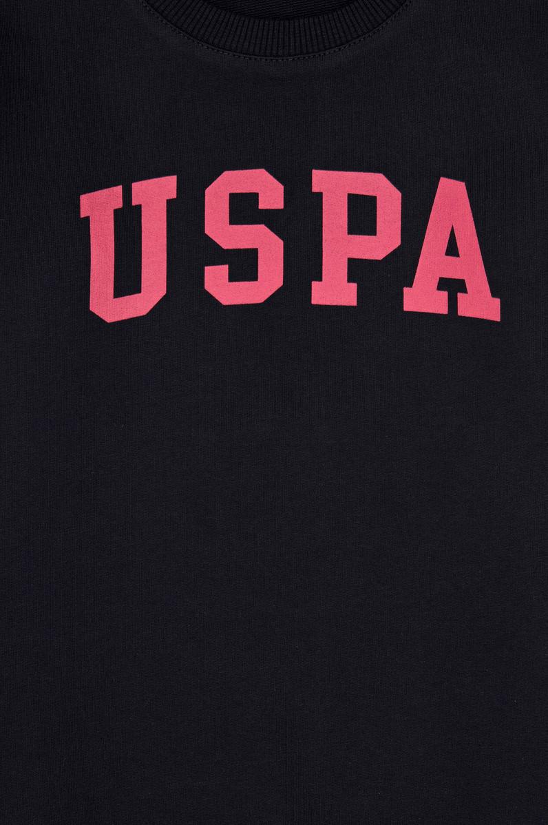 Erkek Çocuk Siyah Bisiklet Yaka Basic Sweatshirt