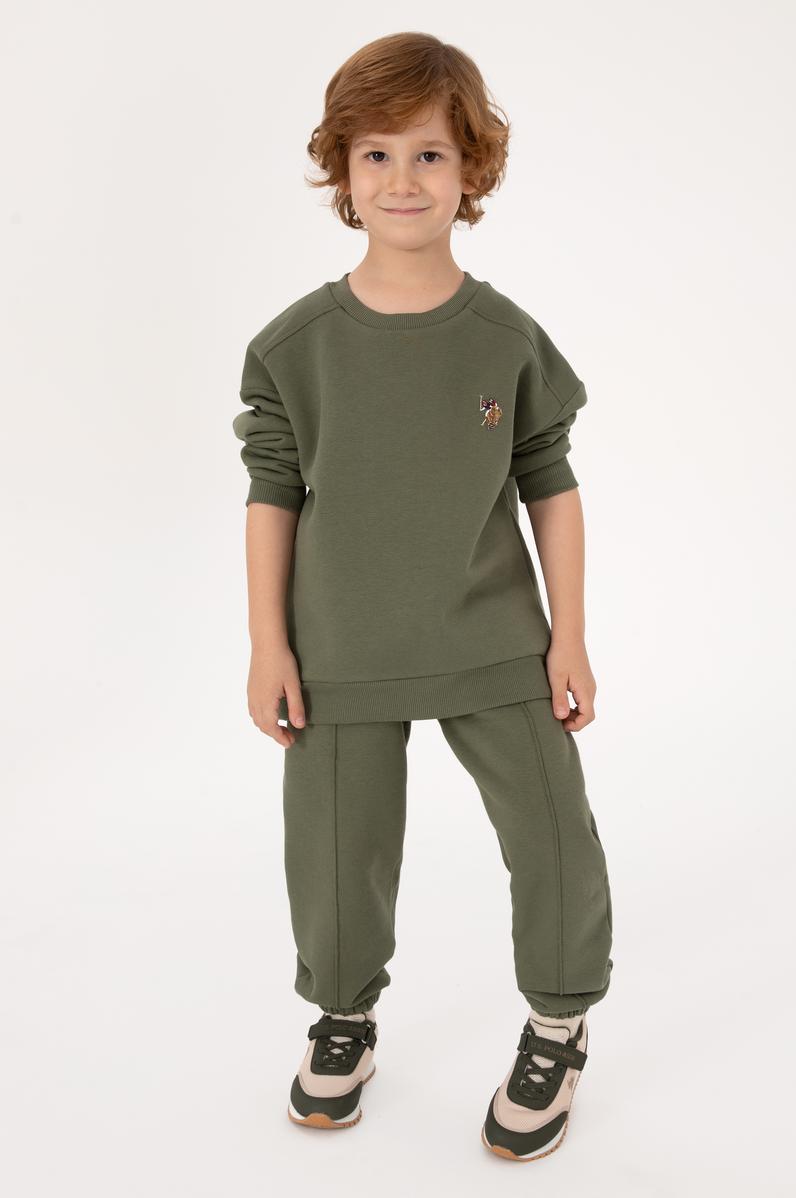 Erkek Çocuk Haki Pijama Takımı