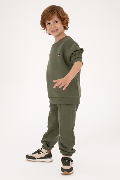 Erkek Çocuk Haki Pijama Takımı