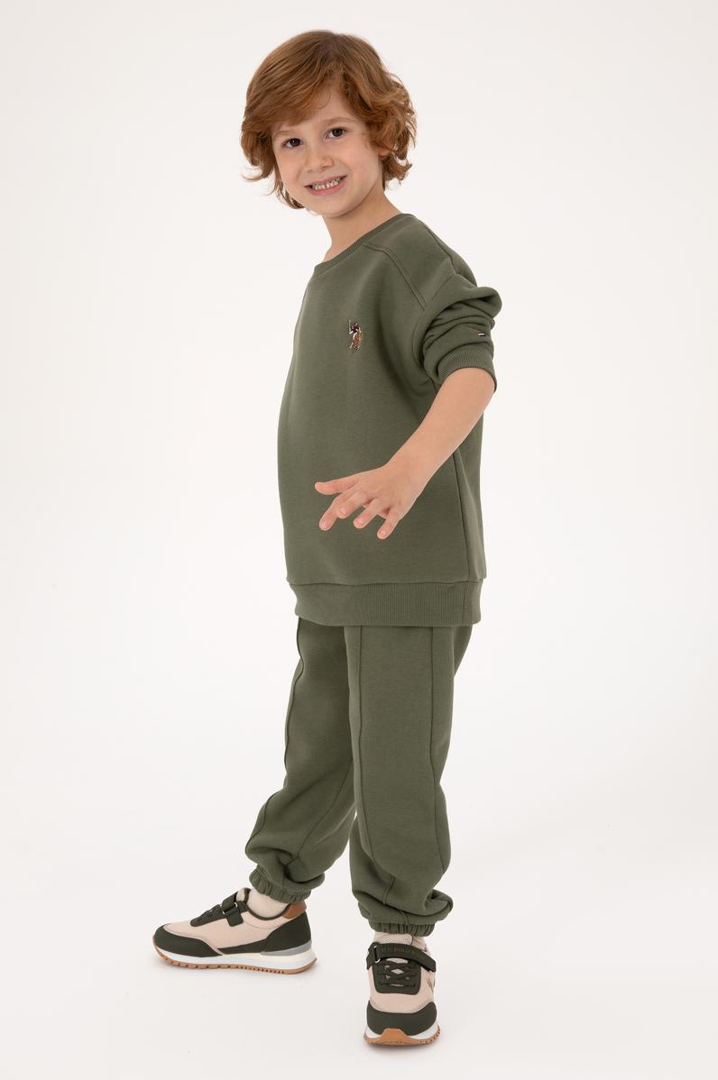 Erkek Çocuk Haki Pijama Takımı