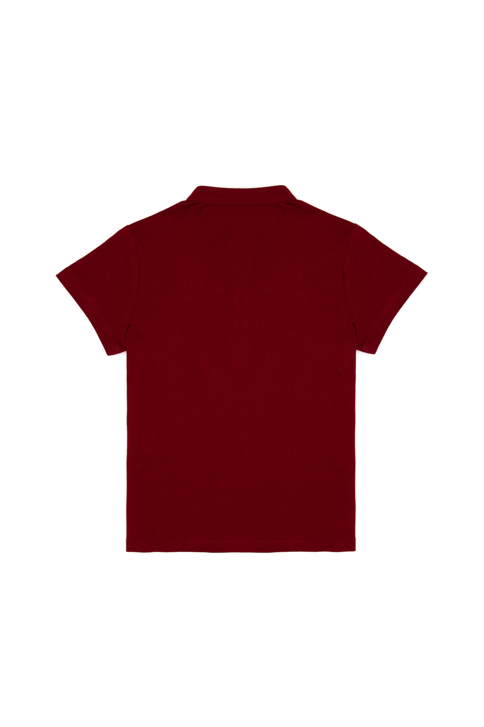 Erkek Çocuk Bordo Bisiklet Yaka Tişört - Image 4