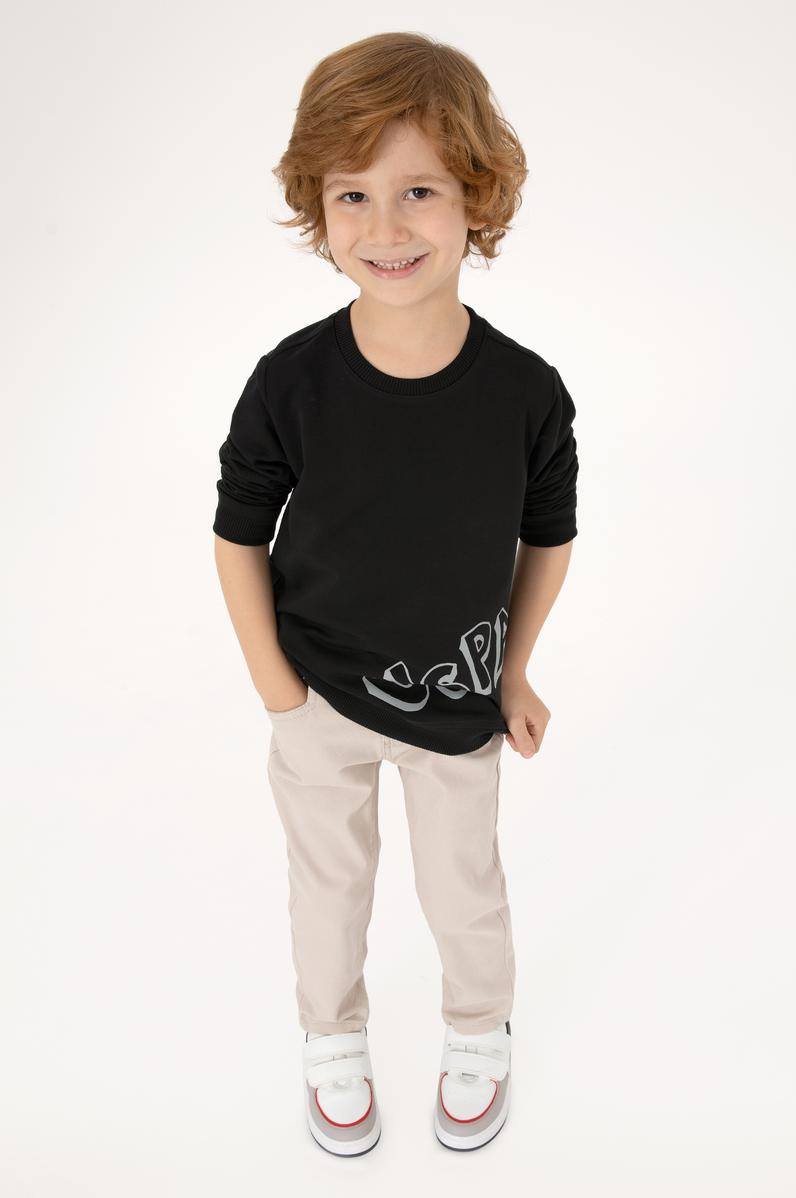 Erkek Çocuk Taş Kanvas Pantolon