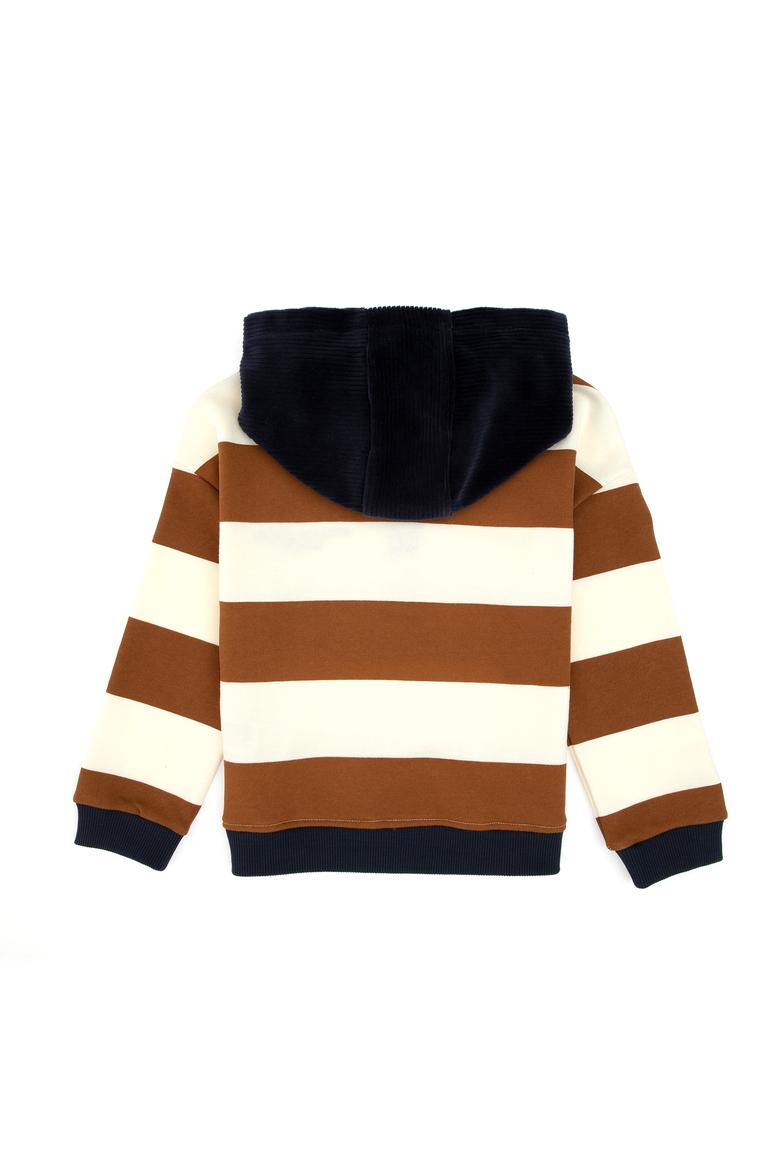 Erkek Çocuk Camel Kapüşonlu Sweatshirt - 50308539030