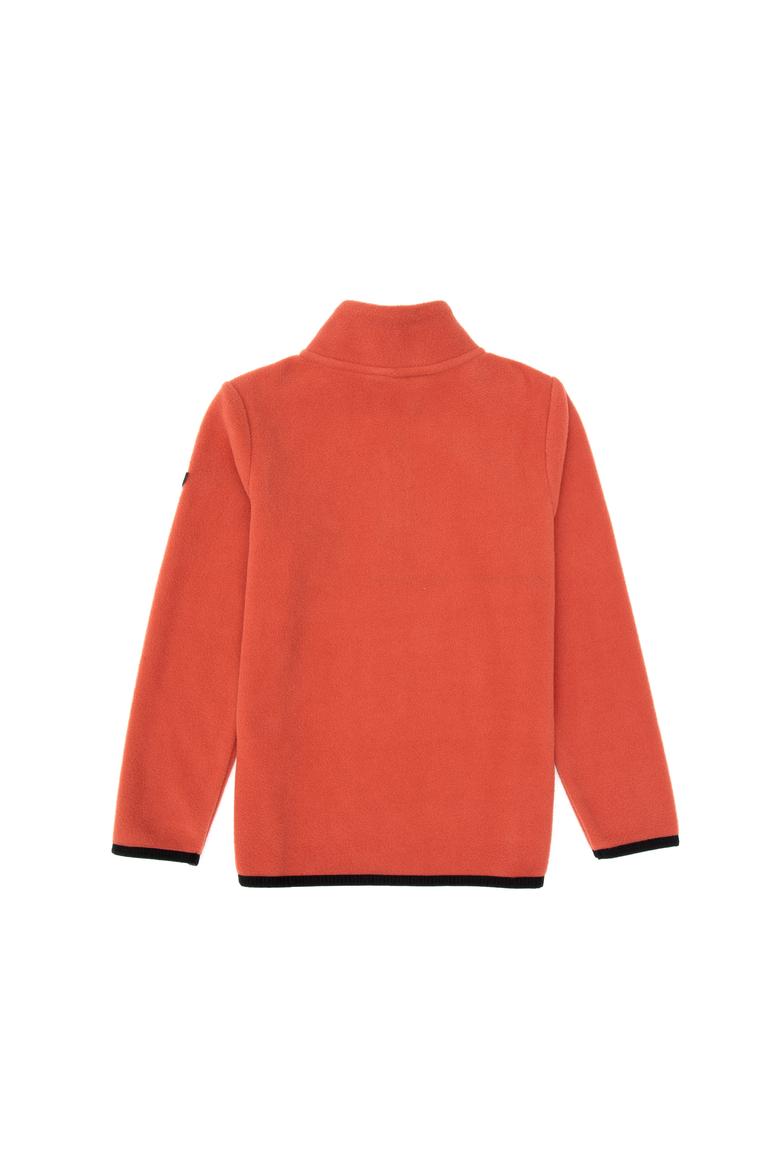 Erkek Çocuk Gül Kurusu Fermuarlı Yaka Sweatshirt - 50313841040