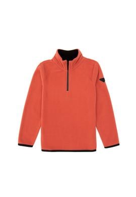 Erkek Çocuk Gül Kurusu Fermuarlı Yaka Sweatshirt - 50313841040