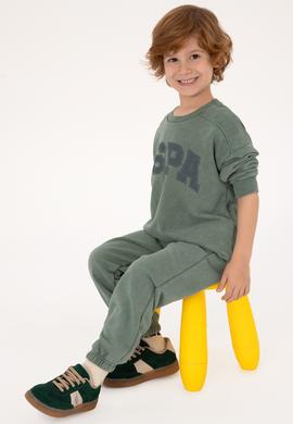 Erkek Çocuk Koyu Yeşil Pijama Takımı - 50318690011