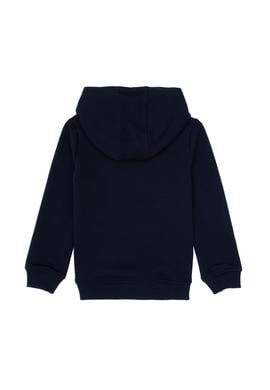 Erkek Çocuk Lacivert Basic Kapüşonlu Sweatshirt - 50313980009