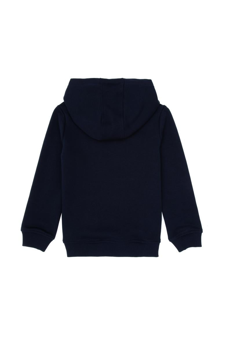 Erkek Çocuk Lacivert Basic Kapüşonlu Sweatshirt - 50313980009