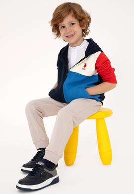 Erkek Çocuk Lacivert Fermuarlı Kapüşonlu Sweatshirt - 50316427006