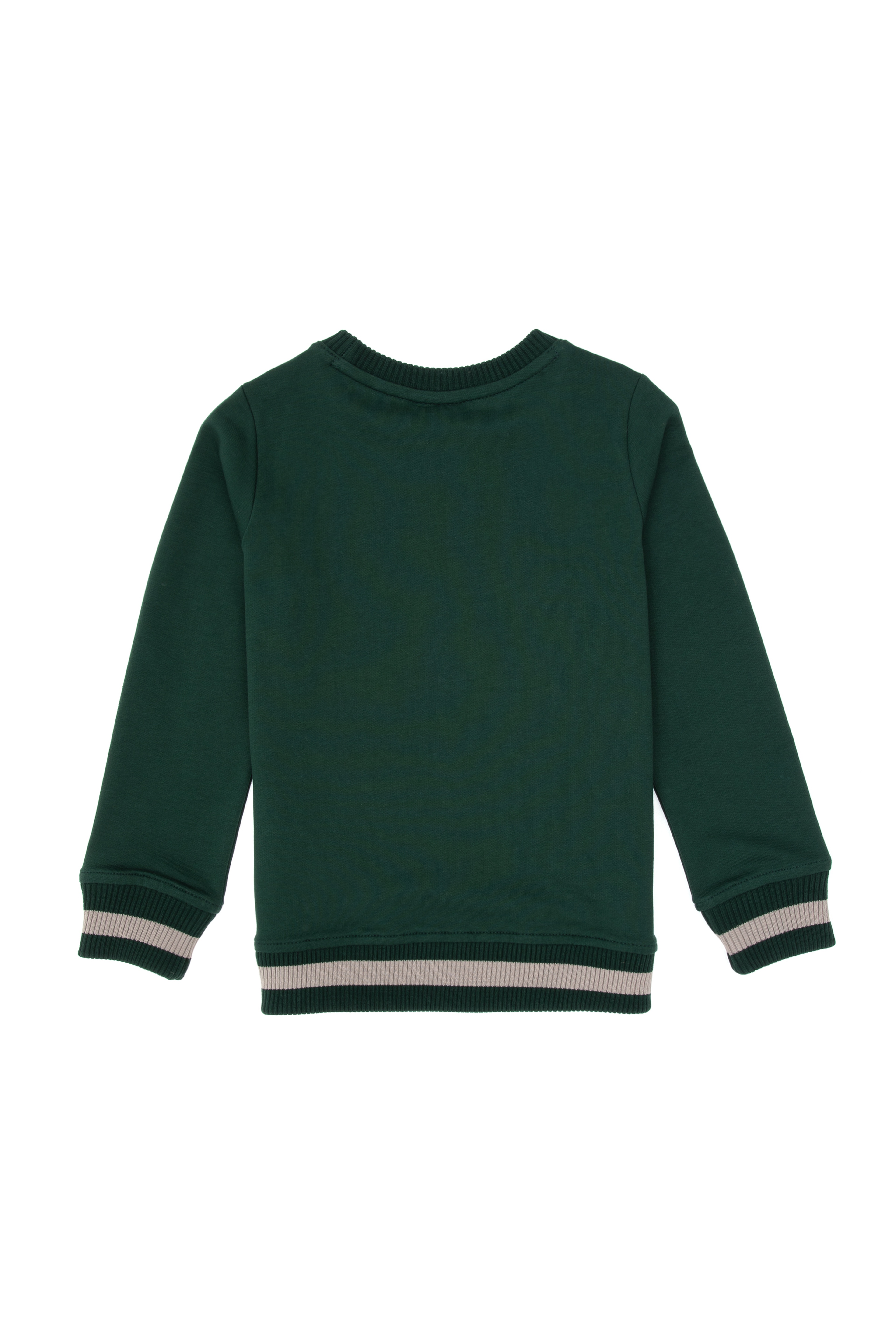 Erkek Çocuk Koyu Yeşil Basic Sweatshirt