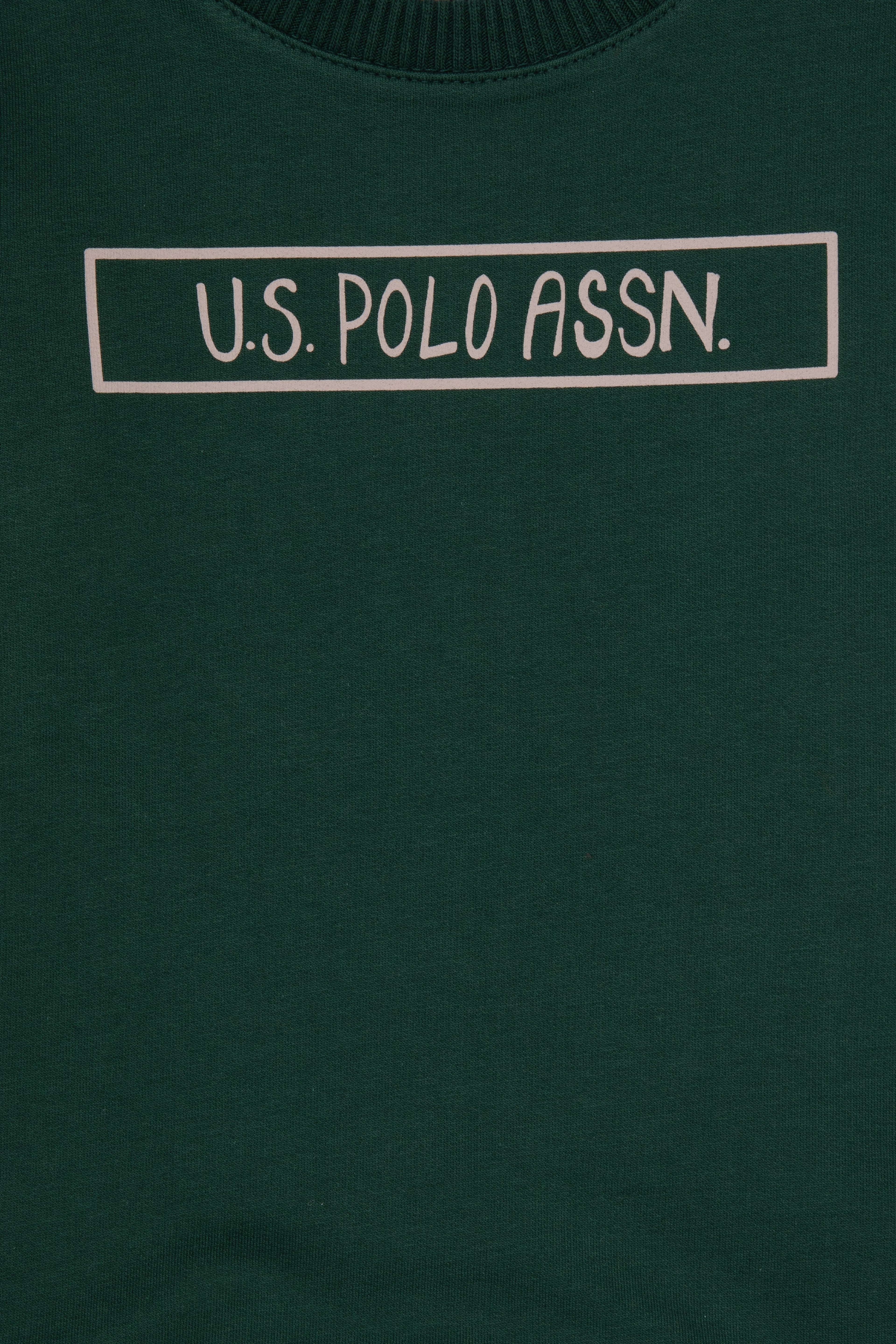 Erkek Çocuk Koyu Yeşil Basic Sweatshirt