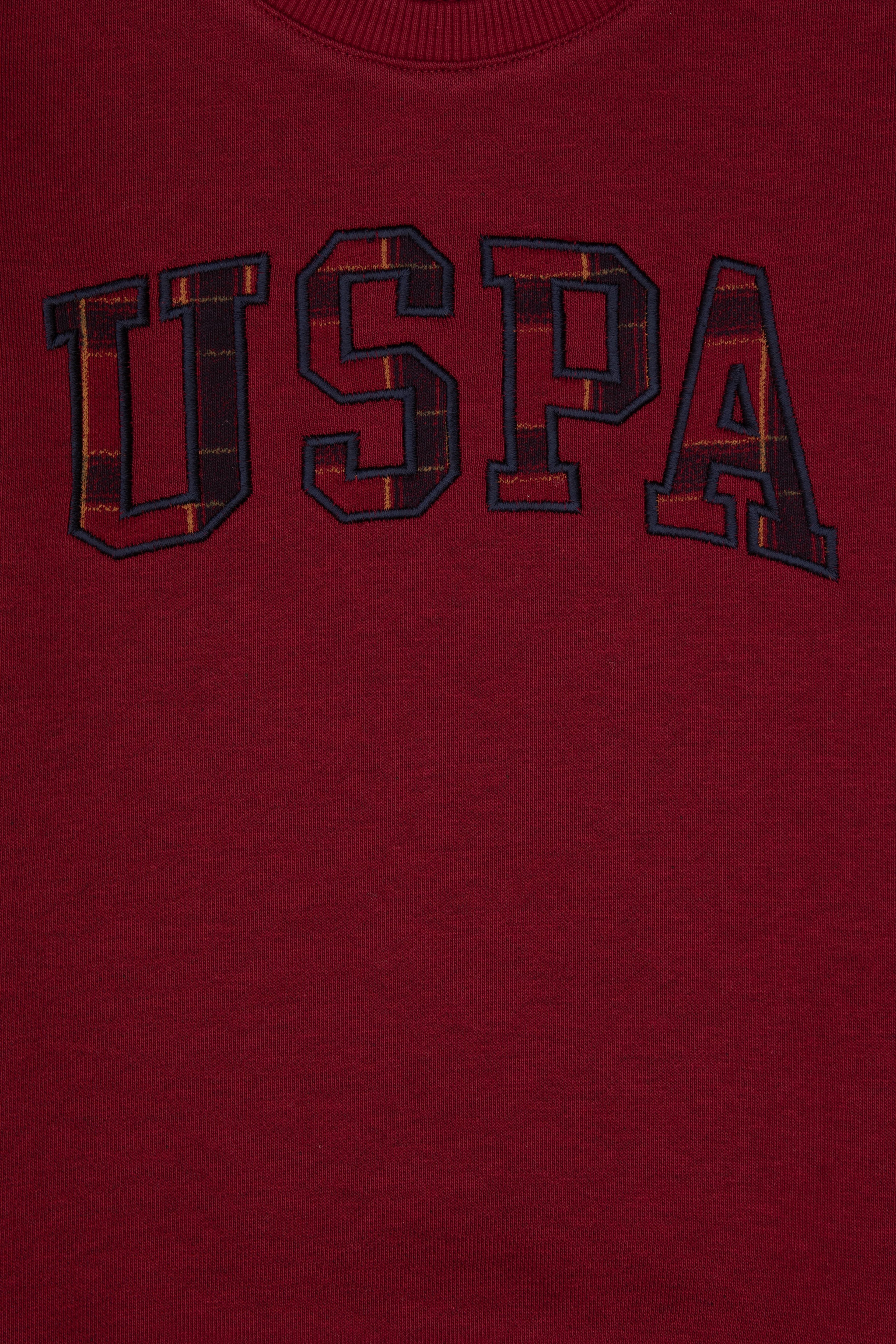 Erkek Çocuk Bordo Bisiklet Yaka Sweatshirt