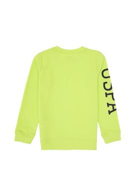 Erkek Çocuk Yeşil Basic Bisiklet Yaka Sweatshirt - 50313831003