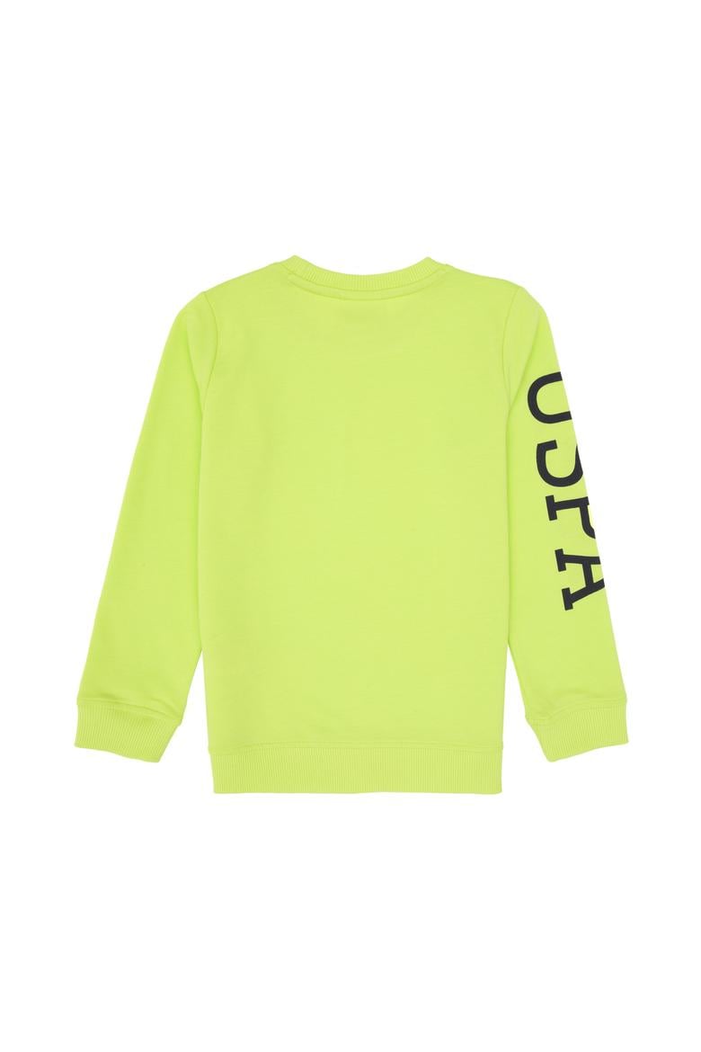 Erkek Çocuk Yeşil Basic Bisiklet Yaka Sweatshirt - 50313831003