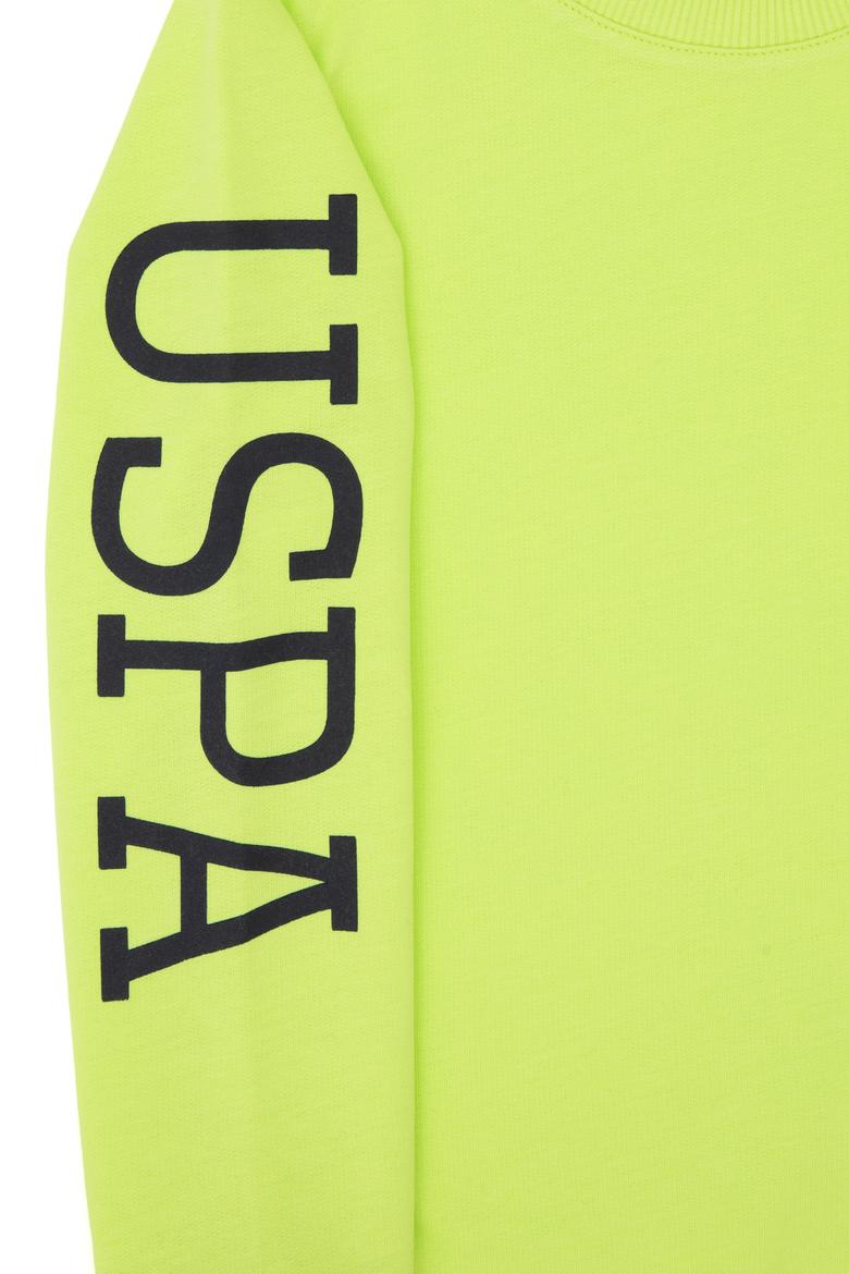 Erkek Çocuk Yeşil Basic Bisiklet Yaka Sweatshirt - 50313831003