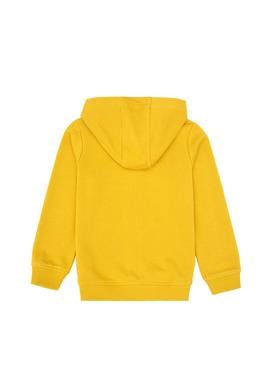 Erkek Çocuk Sarı Fermuarlı Kapüşonlu Sweatshirt - 50316706193